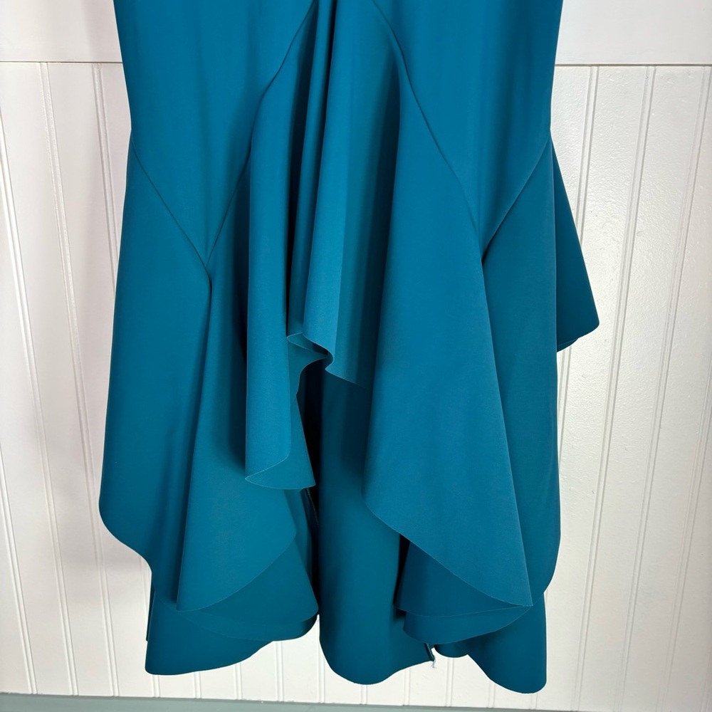 Chiara Boni La Petite Robe Dress Fit and Flare Teal Size 8/44 - Picture 10 of 16